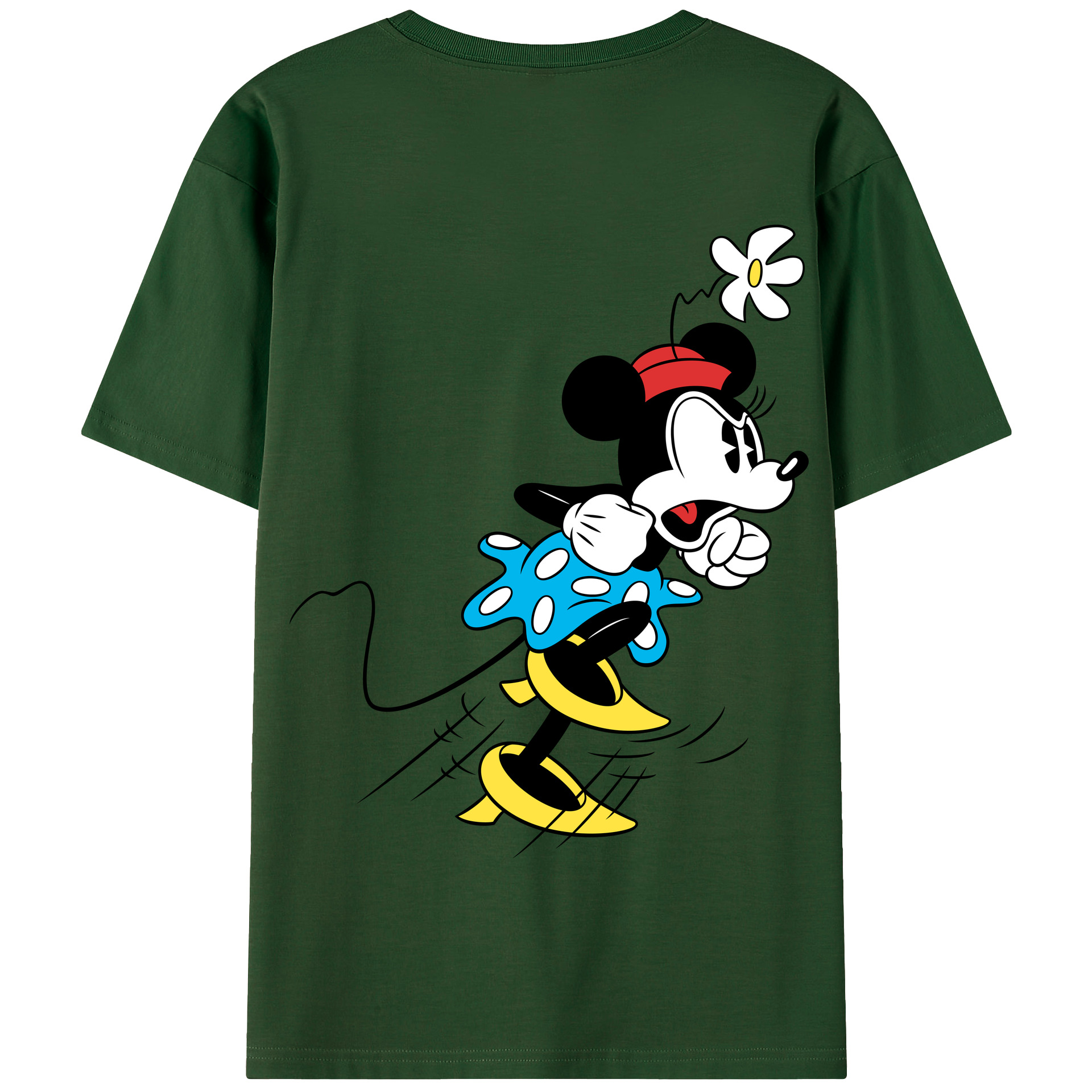 （画像用） ミッキーマウス Mickey Mouse 綿100％半袖Tシャツ（背面プリント）